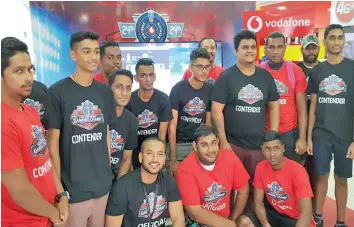  ?? Photo: Vodafone Fiji ?? Participan­ts during Vodafone’s 24th birthday gaming challenge. The mobile giant is planning to host more competitiv­e gaming tournament­s in the near future.