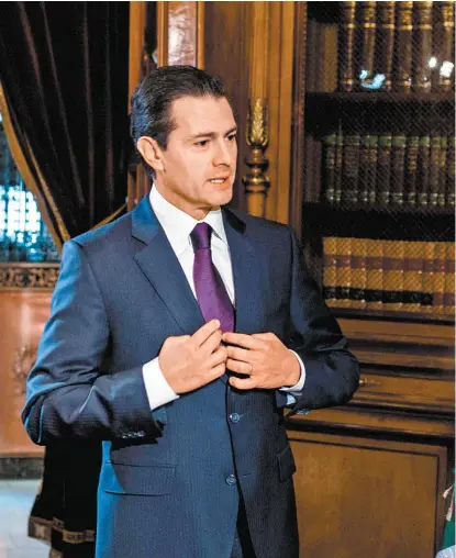  ??  ?? “Estoy trabajando para darle resultados a México”, afirmó el jefe del Ejecutivo.