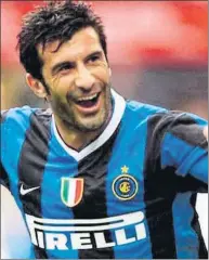  ?? FOTO: ARCHIVO MD ?? Luis Figo, durante su etapa como jugador del Inter