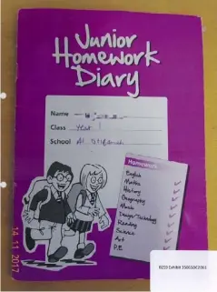  ?? (CPS) ?? A homework diary shows that the learning centre was being run as a school