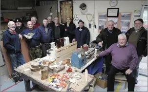  ??  ?? Newcastle and Newtown Mens Shed: Derek Carroll, Jack Byrne, Willy Fitzpatric­k, Colin Gammell, Dermot Downes, Pat Doyle, Chairman John Kelly, Paddy Murphy, Jpohn Mooney, Eddie Gregory, James Gregory, Gerald Sinnott.