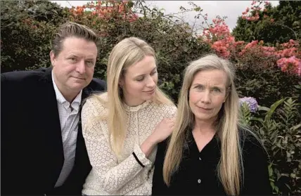  ?? Dania Maxwell Los Angeles Times ?? PARENTS JIMMY, left, and Sonya, right, watched Hayley suffer from a concussion but didn’t realize it. “She very much wasn’t herself, but we never even thought about the concussion,” Sonya says. “Once a kid gets cleared, nobody ever mentions it again.”