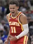  ?? Associated Press ?? Atlanta’s Trae Young scored 30 points Wednesday night.