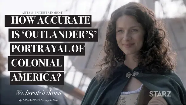  ?? STARZ/AP FILE PHOTO ?? Caitriona Balfe is seen as Claire Fraser in Starz’s “Outlander.”