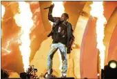  ?? PHOTO BY AMY HARRIS — INVISION, FILE ?? Travis Scott performs at the Astroworld Music Festival in Houston, on Nov. 5, 2021.