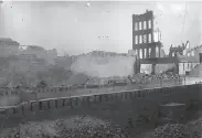  ?? The Chronicle ?? The 1906 earthquake and fires changed the San Francisco landscape, pictured left and right, as did the 1989 Loma Prieta earthquake, and the same will be true for the next Big One, whenever it occurs.