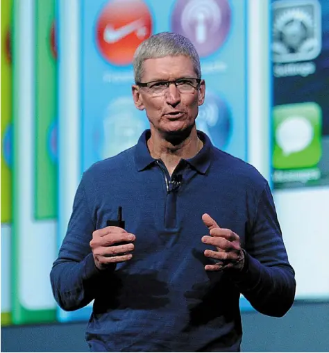  ??  ?? Apple, whose chief executive Tim Cook is pictured above, and Samsung have tightened their grip on the technology market and are in line for even greater spoils in 2017. Technology Editor Adrian Weckler on the two-horse race in technology — and why...