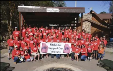  ??  ?? The Utah Elks Associatio­n along with other organizati­ons and volunteers conducted the little Warriors Camp during July for the children of those who serve our country in the armed forces.