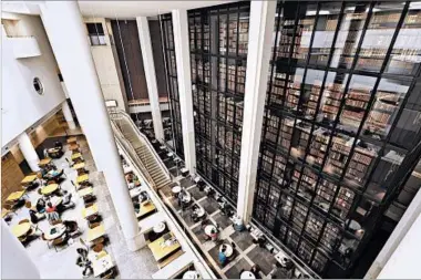  ?? DOMINIC ARIZONA BONUCCELLI/RICK STEVES’ EUROPE ?? The British Library, in London, holds early Bibles, a First Folio of Shakespear­e’s works and the Magna Carta. Dublin: