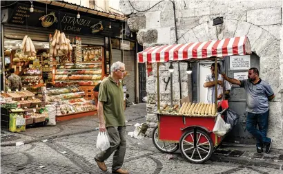  ?? AFP ?? a market in Istanbul. Turkish inflation is at 12 per cent, double the target of the country’s central bank. —