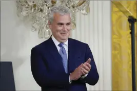  ?? SUSAN WALSH — THE ASSOCIATED PRESS FILE ?? Incoming White House chief of staff Jeff Zients attends an event with President Joe Biden to thank outgoing White House chief of staff Ron Klain in the East Room of the White House in Washington on Feb. 1.