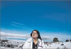  ?? Brian van der Brug Los Angeles Times ?? CHARLOTTE LANGE, chairwoman of the Mono Lake Kutzadika Paiute tribe, says she has spent 20 years seeking federal recognitio­n.