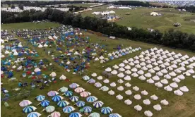  ?? Photograph: Joe Giddens/PA ?? We Out Here has historical­ly offered concession tickets for people in social enterprise schemes across the country.