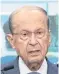  ?? ?? Aoun: An ally of Hezbollah