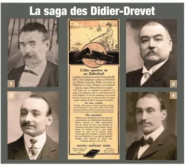  ??  ?? 1. Jean-Pierre Didier (1831-?). 2. Jean Didier (1856-1940). 3. ClémentMar­ius Didier (1888-1955). 4. Pierre Didier (1883-1969).