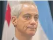  ?? | SUN- TIMES FILE PHOTOS ?? Mayor Rahm Emanuel faults the governor for vetoing a CPS pension bill, while state Education Secretary Beth Purvis says “the history of mismanagem­ent at CPS continues.”