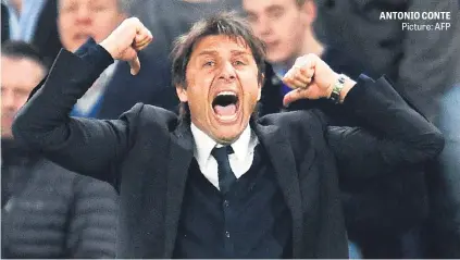  ?? Picture: AFP ?? ANTONIO CONTE