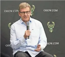  ?? MIKE DE SISTI / MILWAUKEE JOURNAL SENTINEL ?? Bucks general manager John Hammond said the team would like to add a shooter in this year’s NBA draft, which takes place on June 22.