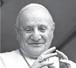  ?? ARCHIVO CLARÍN ?? Giussppe Roncalli. Se lo llamaba el Papa bueno por su gran simpleza y bonhomía.