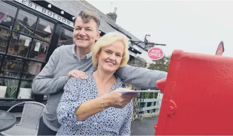  ??  ?? Katie and Sean Hudson’s post office is the beating heart of West Boldon.