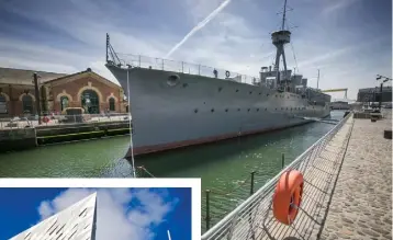  ??  ?? HMS Caroline Belfast images courtesy of Visit Belfast