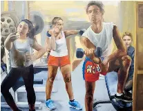  ??  ?? “Baes at the Gym”, de Isabella Mellado.