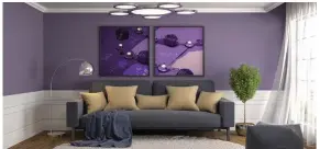  ??  ?? The coming year is set to bring a slew of home decorating trends including an influx of ultraviole­t, the Pantone Color Institute’s 2018 Color of the Year.