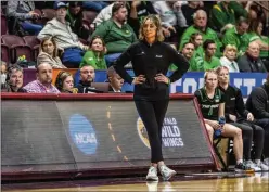  ?? ROBERT SIMMONS/AP 2024 ?? Kim Caldwell, who spent one season as Marshall’s coach, takes over one of the most storied programs in women’s athletics with her hiring at Tennessee. She also coached for seven seasons at Division II Glenville (W.Va.) State.