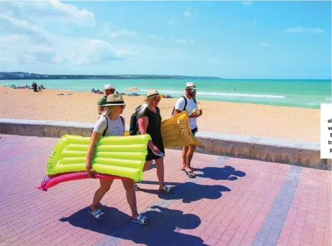  ?? EFE ?? Turistas alemanes ya veranean en Baleares a través de un plan piloto