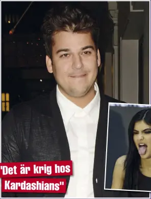  ??  ?? "DET ÄR KRIG HOS
KARDASHIAN­S"