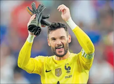  ?? ?? Lloris, portero de la selección francesa.