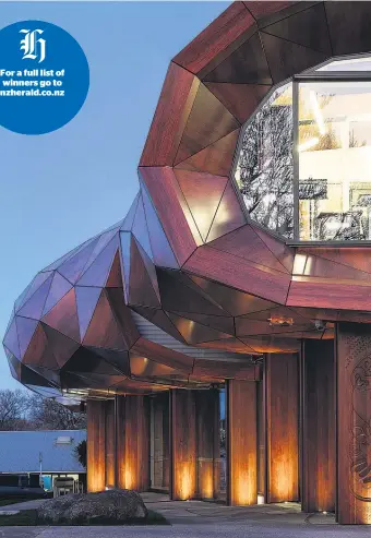  ??  ?? Archimedia Group’s Glen Innes community centre, Te Oro, won a public architectu­re award.