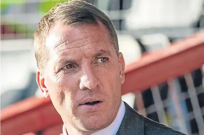  ?? SNS. ?? Brendan Rodgers has praised his players’ winning mentality in the build-up to tonight’s game.