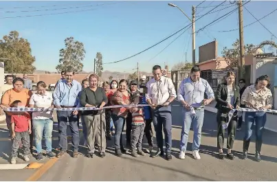  ?? ?? Fueron MIL 500 metros de obra civil para beneficio de 30 mil habitantes