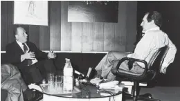  ??  ?? « Festin de paroles ». Le 9 novembre 1981, avec le philosophe Jean-François Revel.