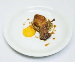  ??  ?? Above Quail, mountain yam, barley, butternut squash.