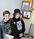  ?? RAY SPITERI TORSTAR ?? Niagara Falls siblings James and Helen Legros sold art at the Niagara Kids Business Fair.