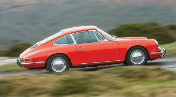  ??  ?? It’s pretty incredible that over three decades, the side profile remained almost untouched. Only the front and rear overhangs changed, due to the need for crumple zones. 993 wheelbase is 61mm longer than that of the SWB 911