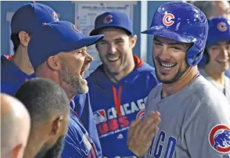  ?? GETTY IMAGES ?? New Cubs skipper David Ross says he will hold ex-teammates such as Kris Bryant accountabl­e.