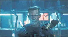  ?? FOTO: FOX ?? Der Mutant Cable (Josh Brolin) ist einer der größten Feinde von Deadpool.