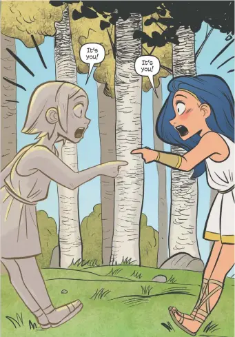  ?? VICTORIA YING/DC COMICS ?? A young Wonder Woman navigates friendship in Diana: Princess of the Amazons.