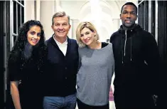  ??  ?? Renaissanc­e Man: Walsh’s first album was 2016’s biggest British debut. Above, Walsh with the new Doctor, Jodie Whittaker, and guest stars Mandip Gill and Tosin Cole