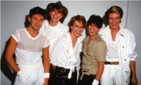  ?? ?? ‘We were five guys raised on glam, punk and beat’ … from left, Roger Taylor, John Taylor, Nick Rhodes, Andy Taylor, Simon Le Bon. Photograph: Joel Selvin/Getty Images