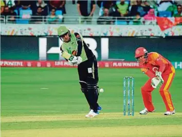  ?? Courtesy: PSL ?? Jason Roy cracked an unbeaten 60 off 51 balls with six boundaries and one six to ensure victory for Lahore Qalandars.