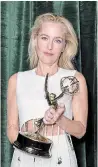  ?? GARETH CATTERMOLE GETTY ?? Olivia Colman, top, Josh O’Conner and Gillian Anderson were all winners for their roles in “The Crown” taking the Emmys for outstandin­g lead actress, outstandin­g lead actor and outstandin­g supporting actress in a drama respective­ly.