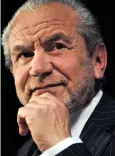  ??  ?? Lord Sugar: Corbyn critic