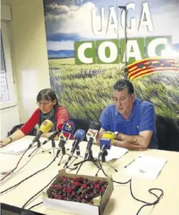  ?? JAIME GALINDO ?? El responsabl­e del sector frutícola de UAGA, Vicente López, ayer.