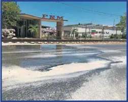  ??  ?? Imagen de la fuga registrada en días pasados