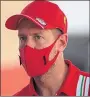  ??  ?? Sebastian Vettel struggled once again