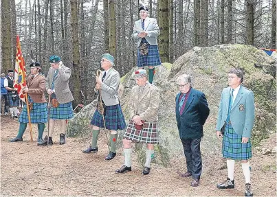 ??  ?? Attendees at a previous Clan MacThomas gathering in Glenshee.